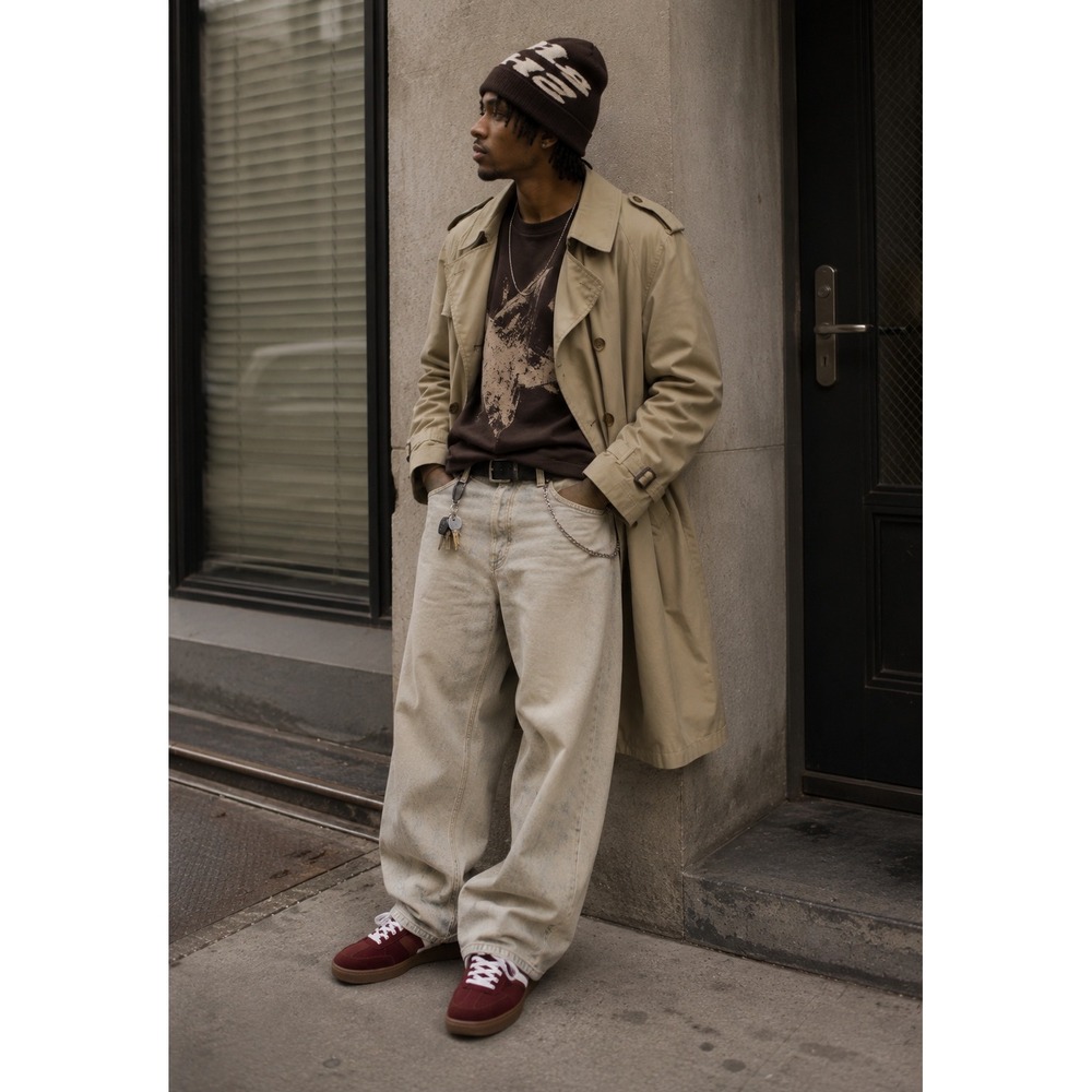 London Fog Vintage Trench Coat‎ Tan Double Breasted Zip Out Liner 42 Long
